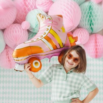 Ballon en aluminium - Patin à roulettes - 74 x 51 cm