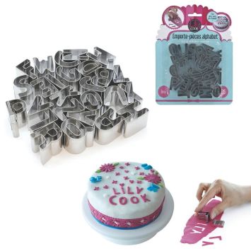 26 emporte-pièces alphabet en inox