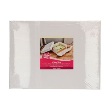 Boîte à gâteau blanche - 40 x 30 x 15 cm