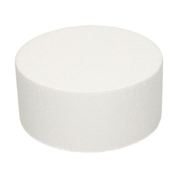Cake Dummy rond en polystyrène - 15 x 7 cm