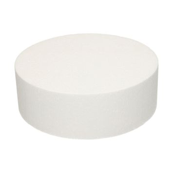 Cake Dummy rond en polystyrène - 20 x 7 cm