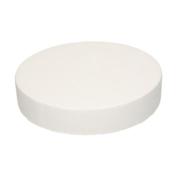 Cake Dummy rond en polystyrène - 25 x 5 cm