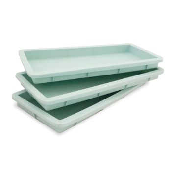 3 moules en silicone pour étages de gâteaux rectangulaires et bûches