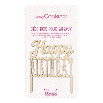 Cake topper bois Happy Birthday pour gâteau | jourdefete.com