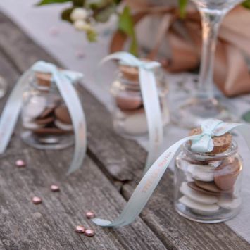 300 Perles de pluie métal Rose Gold 