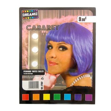 Perruque cabaret indigo Dreamiz