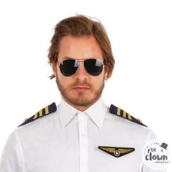 Paire de lunettes d'aviateur en métal