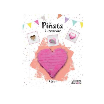 Piñata à construire - Cœur Rose
