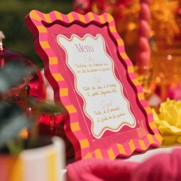 Cadre photo en bois - 15 x 20 cm - Collection Pink Lemonade