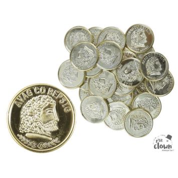 25 pièces dorées de pirate