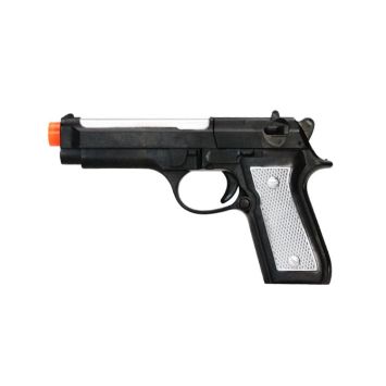 Pistolet noir - 21 cm