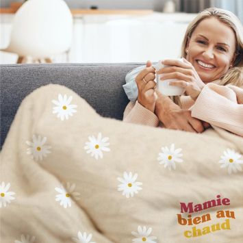 Plaid "Mamie bien au chaud" - Collection Mamie d'Amour