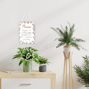 Plaque affective - Mamie - Collection Famille d'Amour