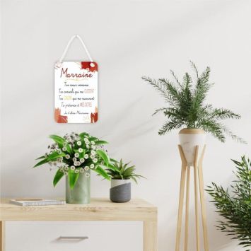 Plaque affective - Marraine - Collection Famille d'Amour