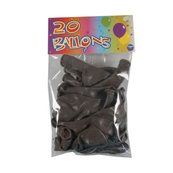 20 Ballons de Baudruche Taupe