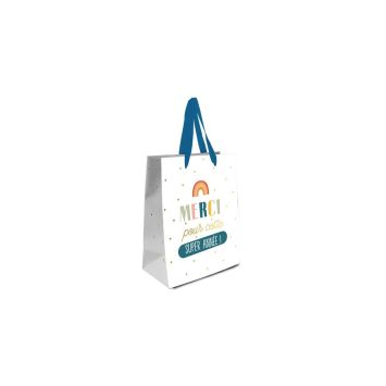 Pochette cadeau - Merci pour cette super année - Modèle Petit - Collection Merci pour cette année