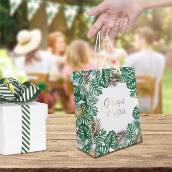 Pochette cadeau Tropical - Plaisir d'offrir - Modèle Petit