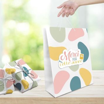 Pochette Cadeau Scolaire - Merci pour cette année - Taille Grande