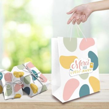 Pochette Cadeau Scolaire - Merci pour cette année - Taille Moyenne