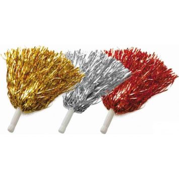 Pompon métallisé - 30 cm - Couleur Aléatoire