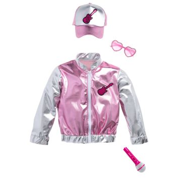 Kit de déguisement de Pop Star pour fille - Taille unique