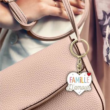 Porte-clé affectif - Famille d'Amour - Collection Famille d'Amour