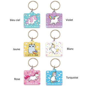 Porte-Clés Licorne - Modèle au Choix