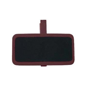 12 mini pinces rectangulaires de couleur chocolat