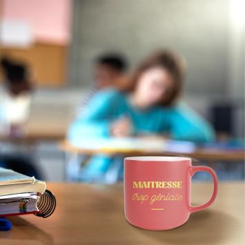 Mug Mat "Maîtresse trop géniale" - Collection Merci pour cette année