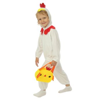 Déguisement de Poussin avec panier pour enfant - Pâques - Taille au choix