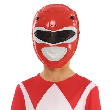 Masque de Power Ranger rouge pour enfant, style combattant stylisé | jourdefete.com