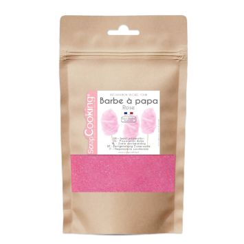 Préparation sucrée barbe à papa rose pour des friandises maison | jourdefete.com