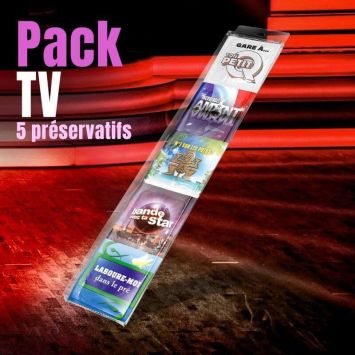 Pack de 5 préservatifs Emissions TV