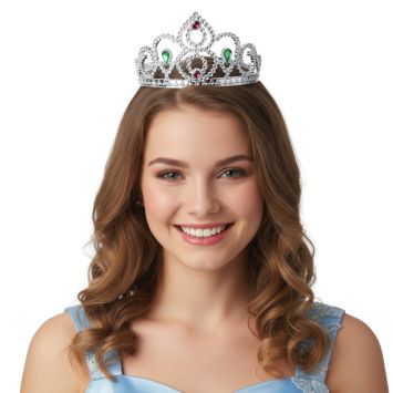 Diadème argenté de Princesse