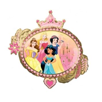 Ballon en aluminium Recto et Verso - Princesses Disney - 86 cm