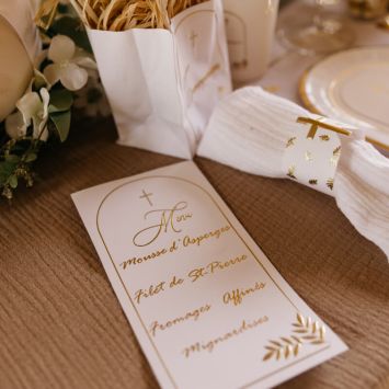 10 Menus - Collection Pureté Blanc et Or