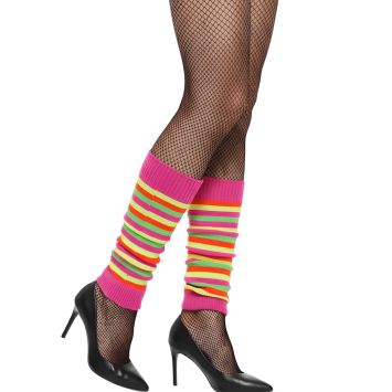 Jambières multicolores fluo pour soirée déguisée | jourdefete.com