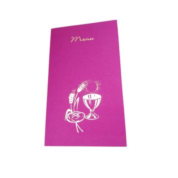 Lot de 10 menus - Fuchsia | jourdefete.com