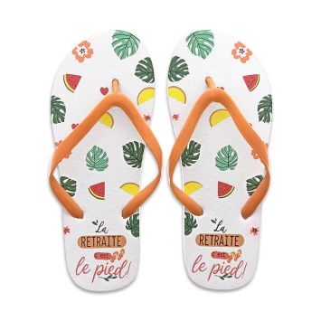 Une paire de tongs retraite pour femme taille 36/38 | jourdefete.com