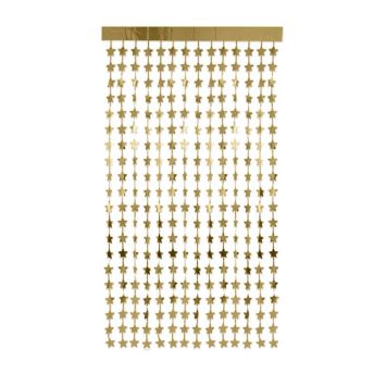 Rideau Etoiles Bonne Année - Or