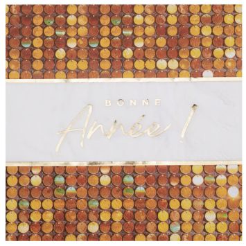 10 serviettes en papier FSC® - Nouvel An - 33 x 33 cm - Collection Bonne Année Disco