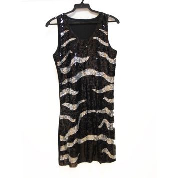 Déguisement Disco Robe Zébrée Luxe - Dreamiz