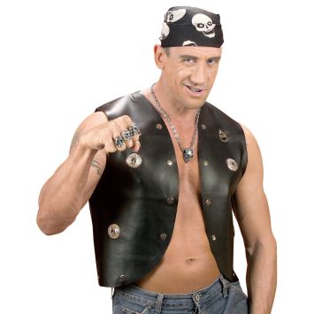 Gilet de Rockeur pour homme - Taille M/L