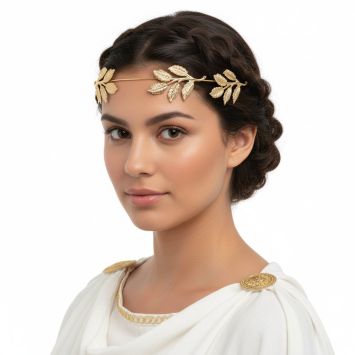 Couronne de Romain avec feuilles de laurier