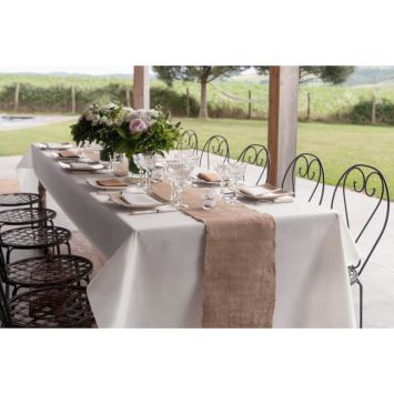 Nappe Diamant Rainbow en airlaid FSC® - 120 cm x 10 m - Couleur Blanc