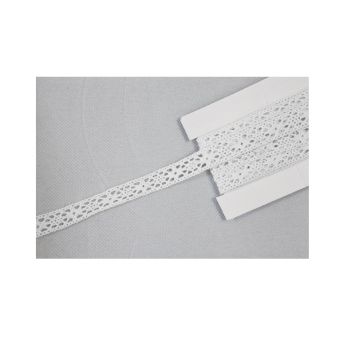 Ruban de Dentelle Blanche - 12mm x 3m