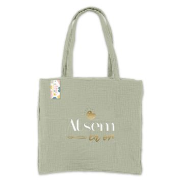 Sac Cabas - Atsem en or | jourdefete.com