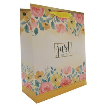 Sac cadeau en papier - Just For You - Taille M