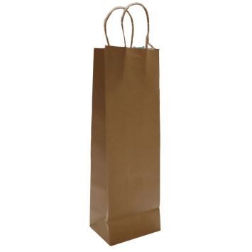 Sac cadeau kraft en papier pour bouteille