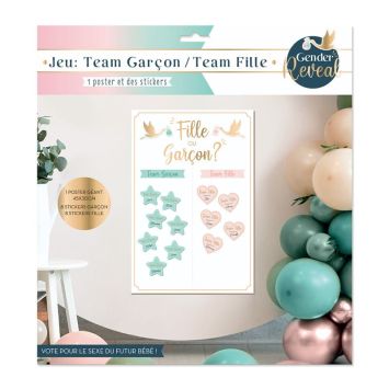 Jeu Team Garçon / Team Fille - Collection Gender Reveal | jourdefete.com
